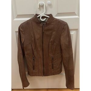 Danier Brown Leather Jacket